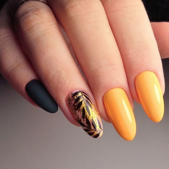 yellow nail art ideas