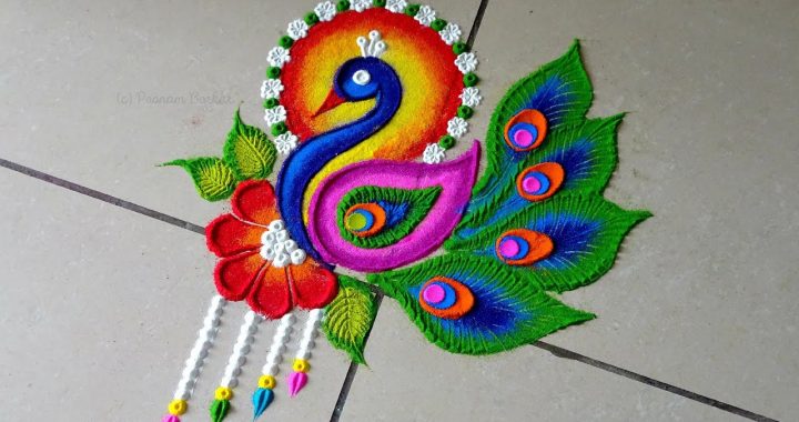 Easy Diwali Rangoli Design you must try