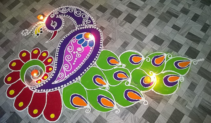 Diwali rangoli design